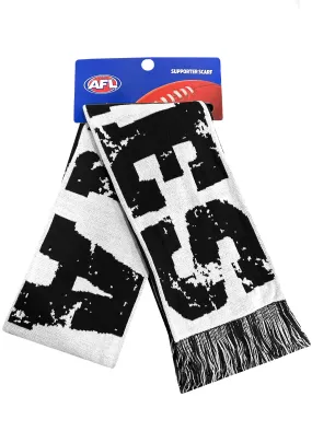 Burley Sekem Collingwood AFL Jacquard Scarf for Supporters SCJ5CO