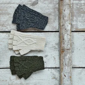 Cable Knit Fingerless Gloves: Shop now for cozy and stylish fingerless gloves in fashionable cable knit. Stay warm and fashionab