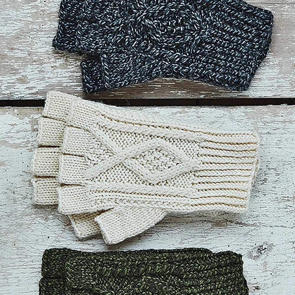 Cable Knit Fingerless Gloves: Shop now for cozy and stylish fingerless gloves in fashionable cable knit. Stay warm and fashionab