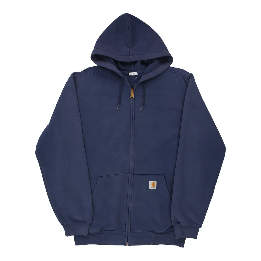 Carhartt Hoodie - Medium Navy Cotton Blend