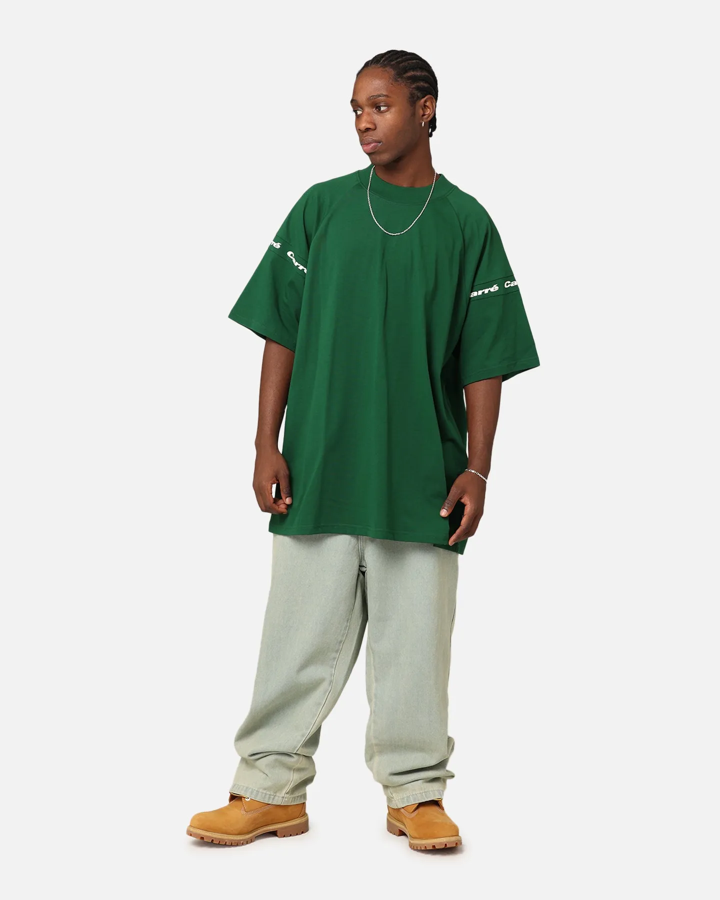 Carré Prime Oversized Raglan T-Shirt Green