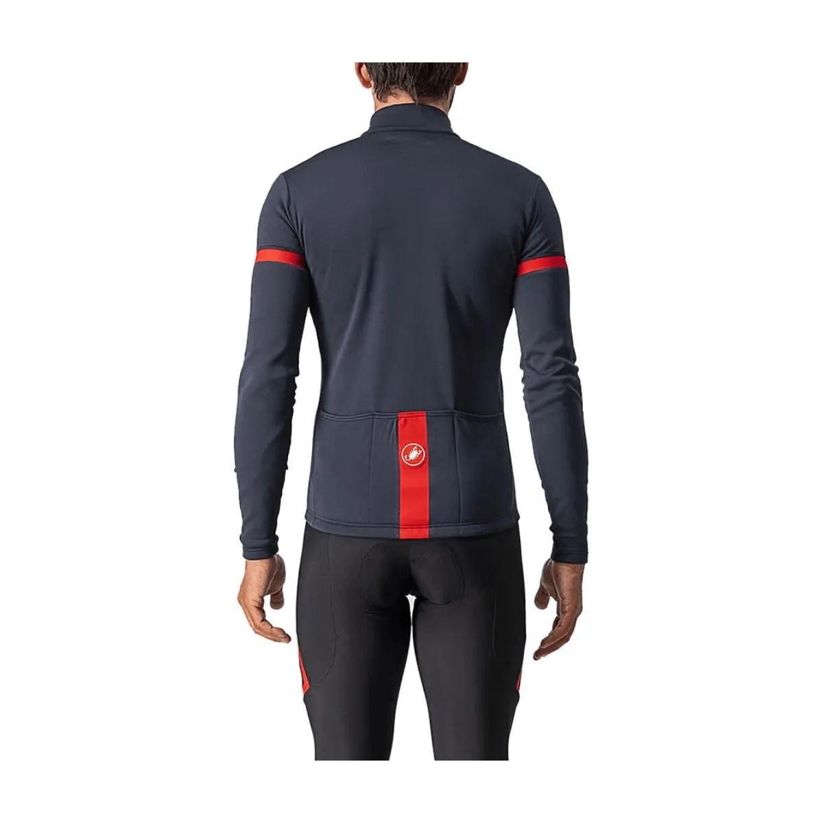 Castelli Fondo 2 FZ Blue Long Sleeve Jersey