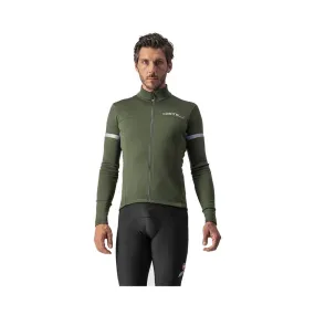 Castelli Fondo 2 FZ Long Sleeve Jersey Olive Green