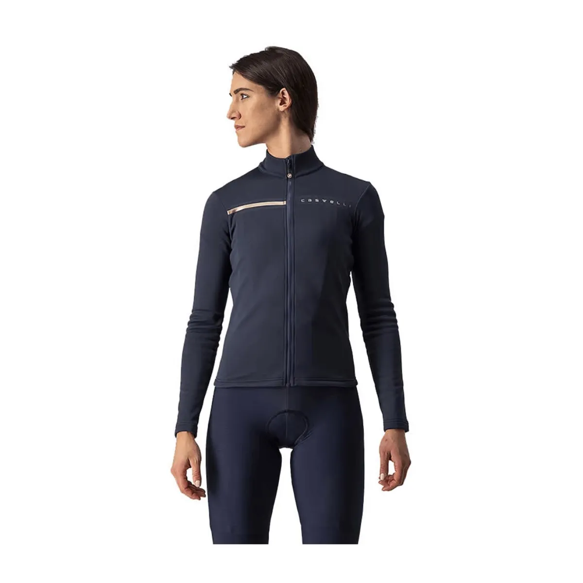 Castelli Sinergia 2 Blue Women's Long Sleeve Jersey