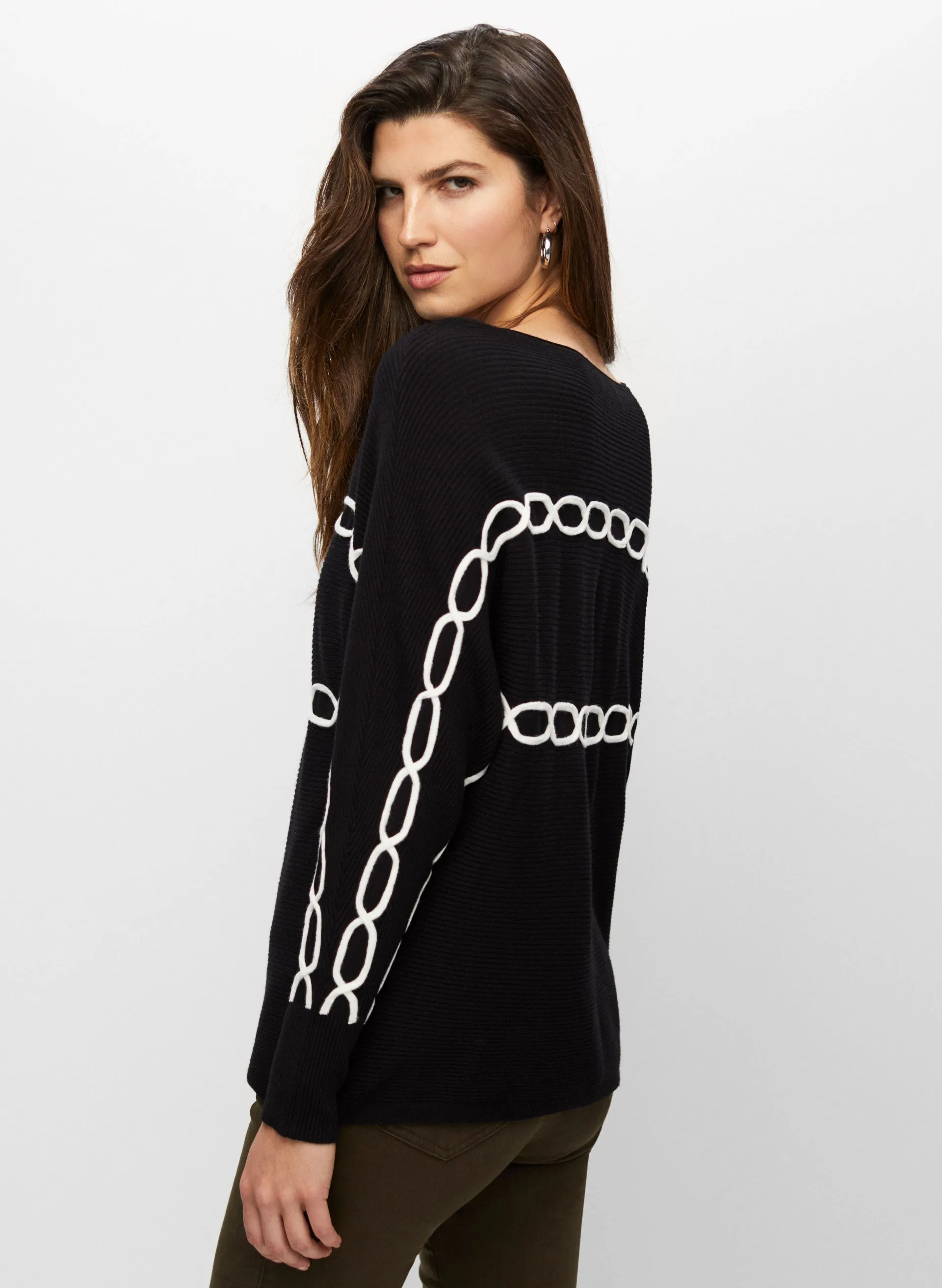 Chain Cable Knit Sweater