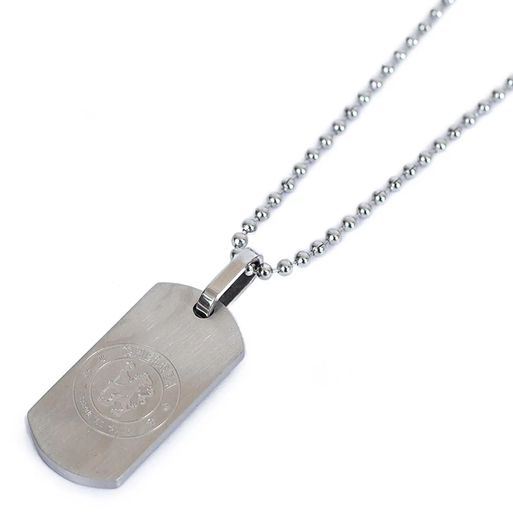 Chelsea FC Dog Tag & Chain with Matt Finish.