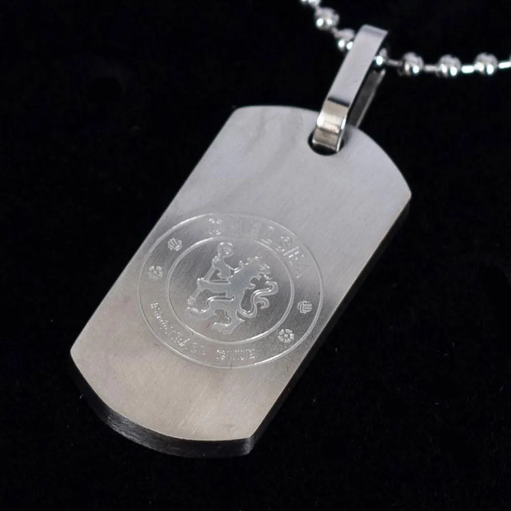 Chelsea FC Dog Tag & Chain with Matt Finish.