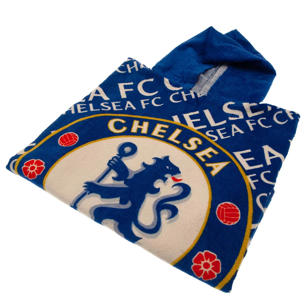 Chelsea Football Club Kids Hooded Poncho.