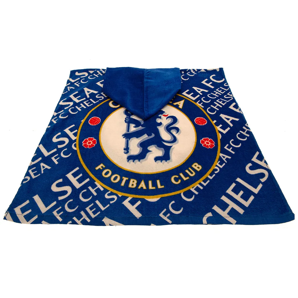 Chelsea Football Club Kids Hooded Poncho.