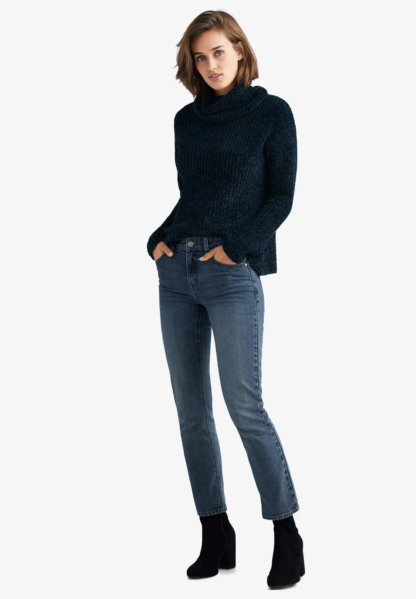 Chenille Turtleneck Sweater