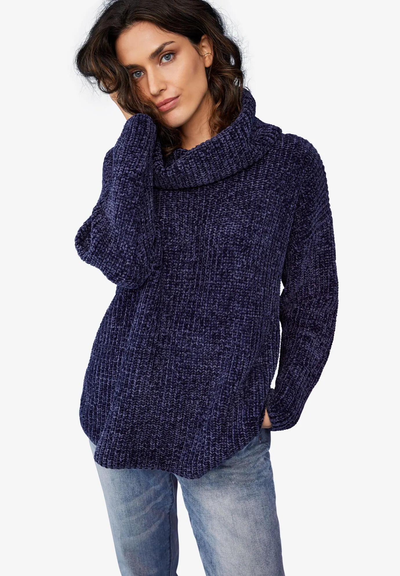 Chenille Turtleneck Sweater