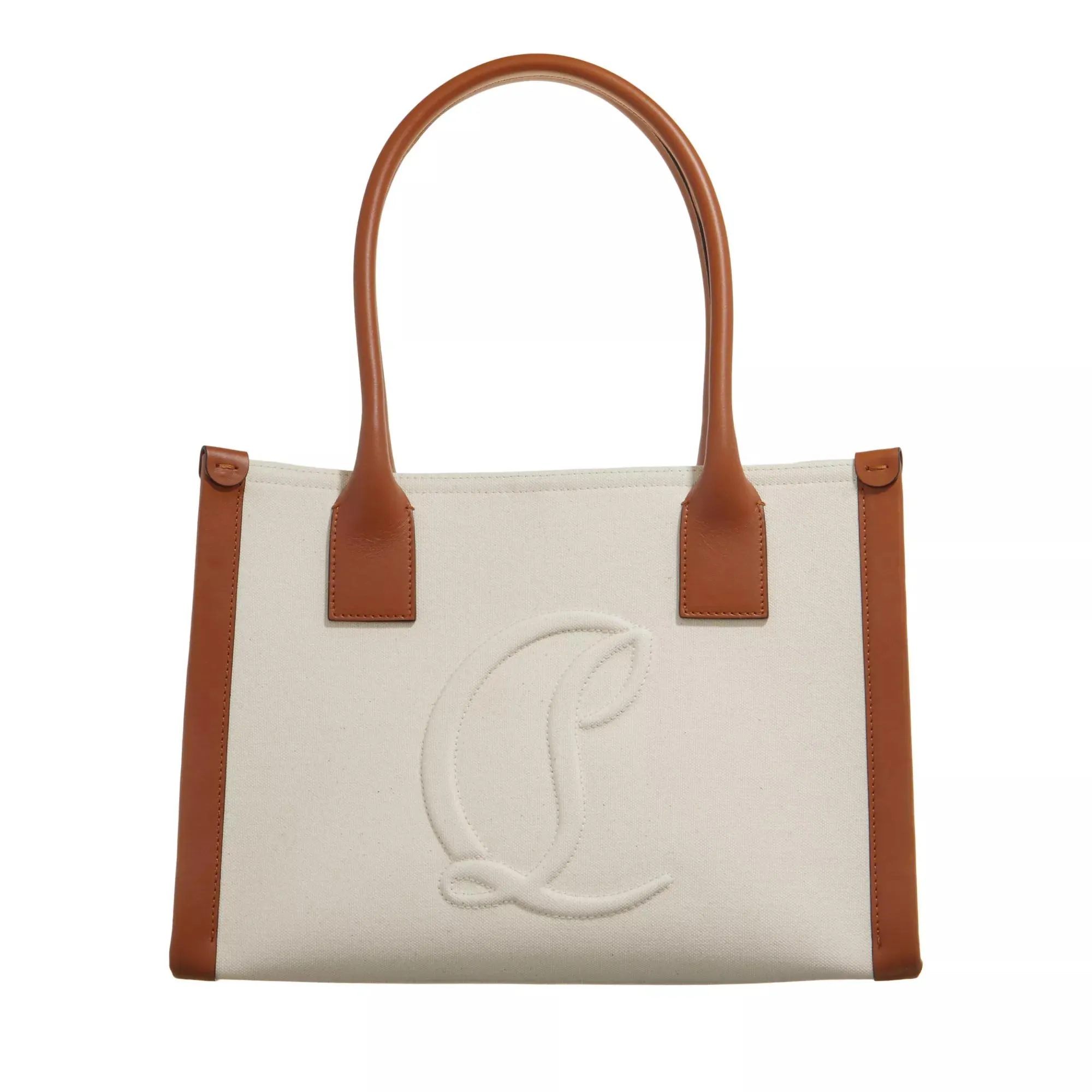 Christian Louboutin  By My Side Small Tote Bag  Natural / Cuio