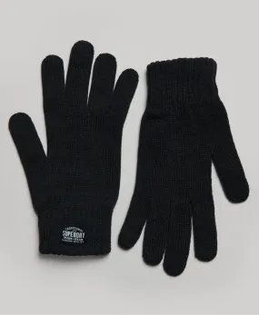 Classic Black Knit Gloves