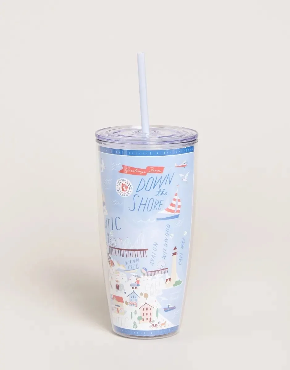 Clear Drink Tumbler for Beach and Water Activities