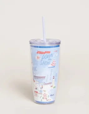 Clear Drink Tumbler for Beach and Water Activities