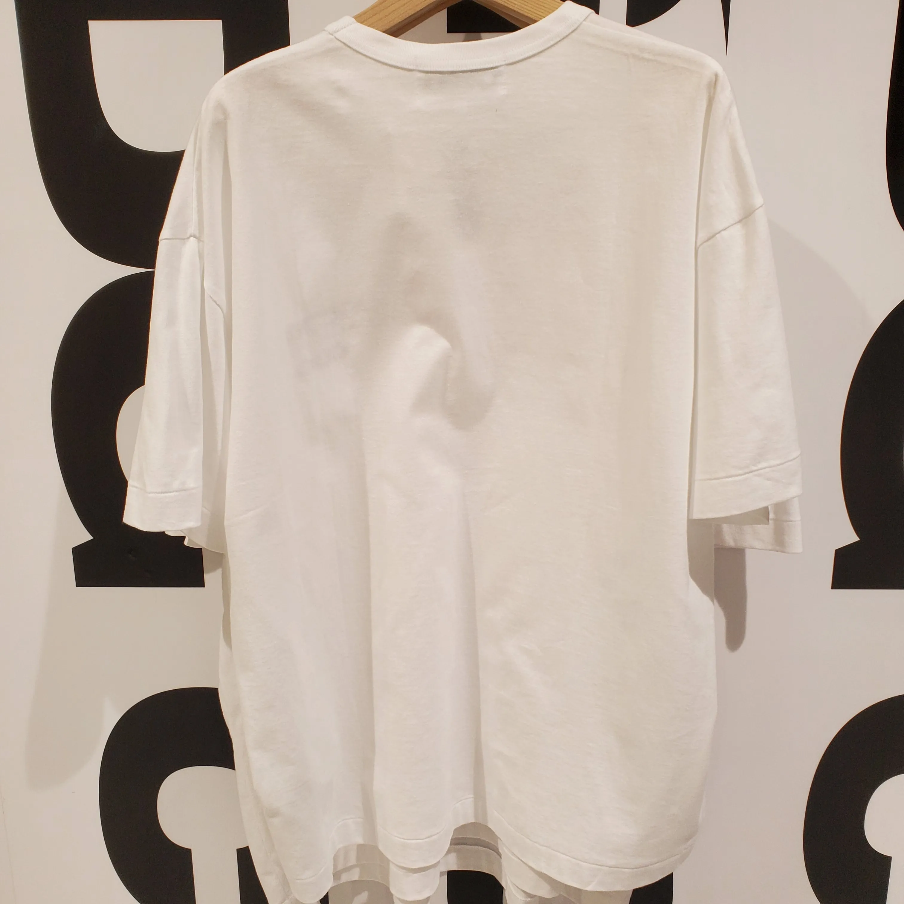 COMME des GARCONS  |Unisex Short Sleeves Oversized Logo Designers T-Shirts