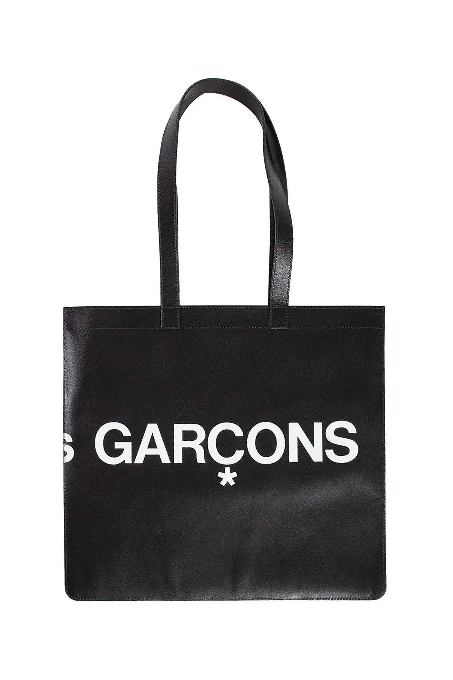 comme des garçons wallet huge logo tote bag