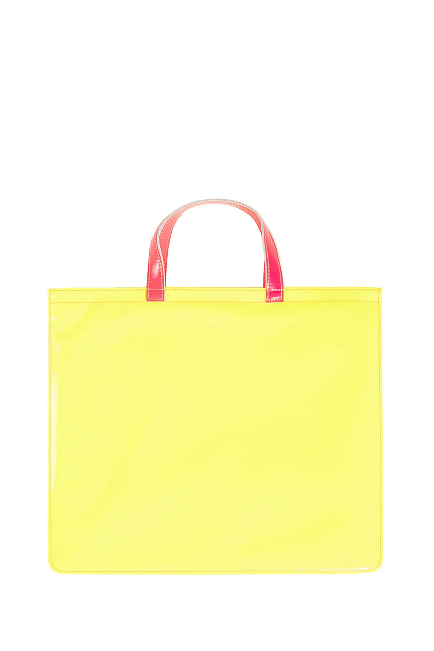 comme des garçons wallet superfluo leather line tote bag