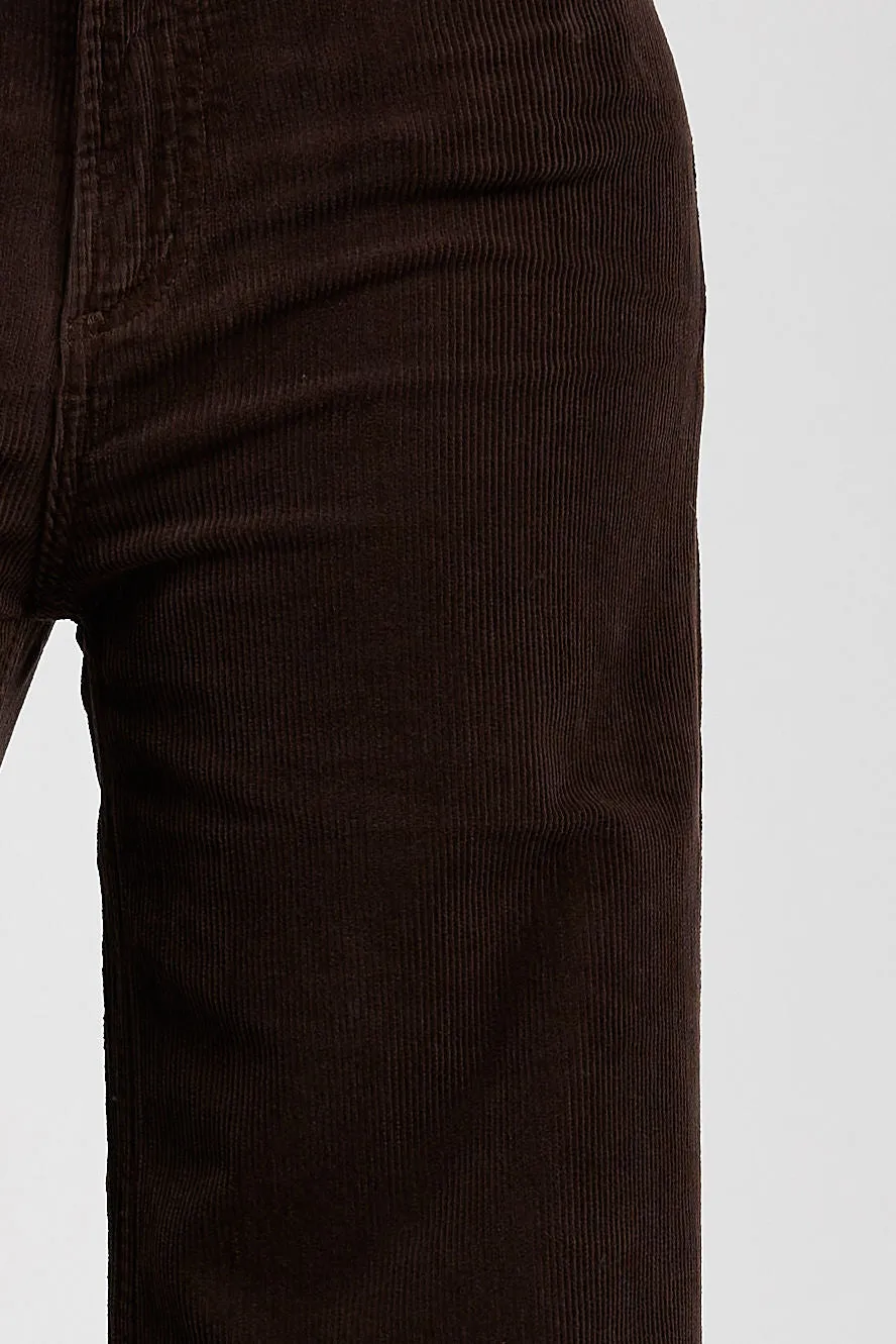 Corduroy Baggy Pant, Dark Brown