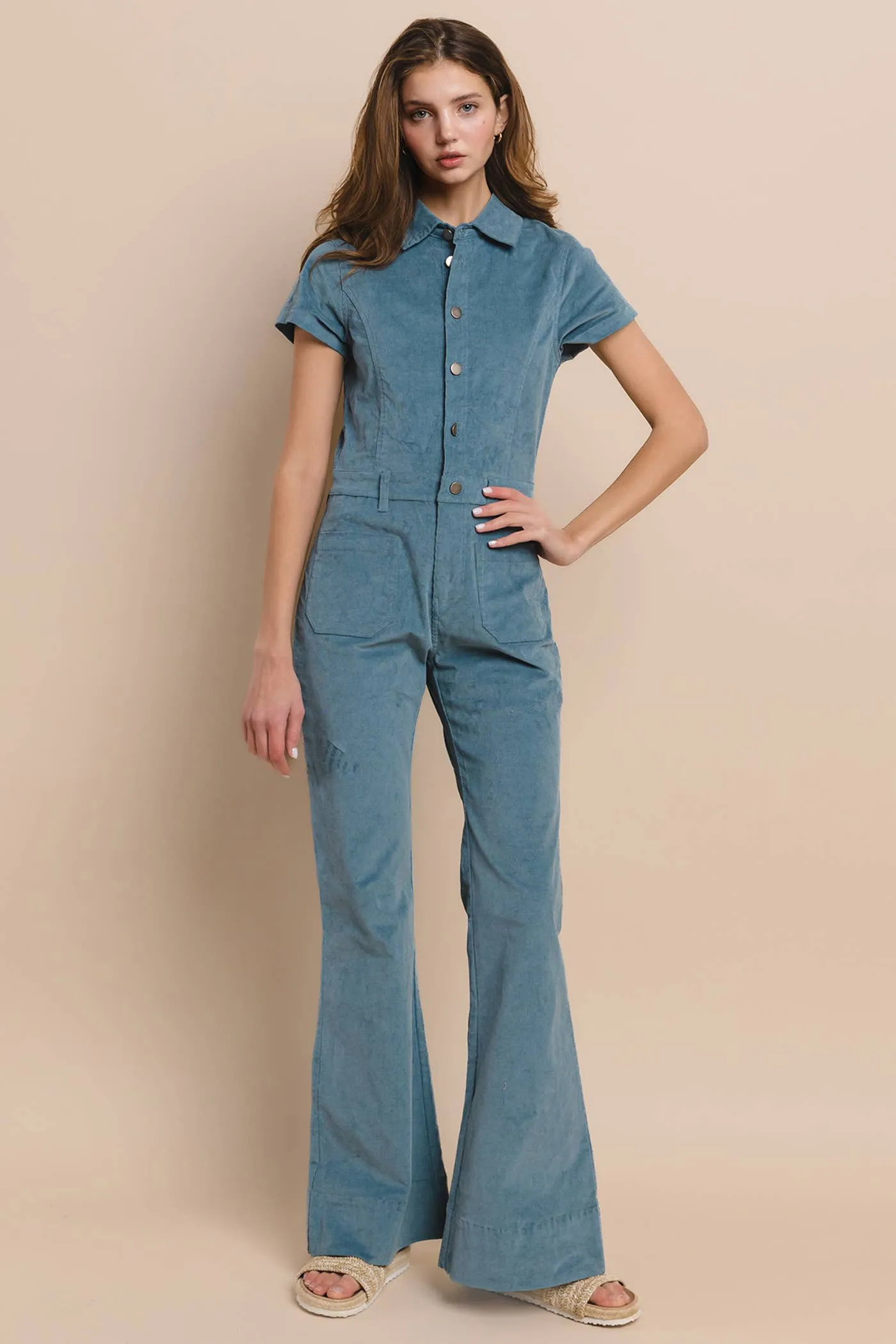 Corduroy Jumpsuit - Boho Style