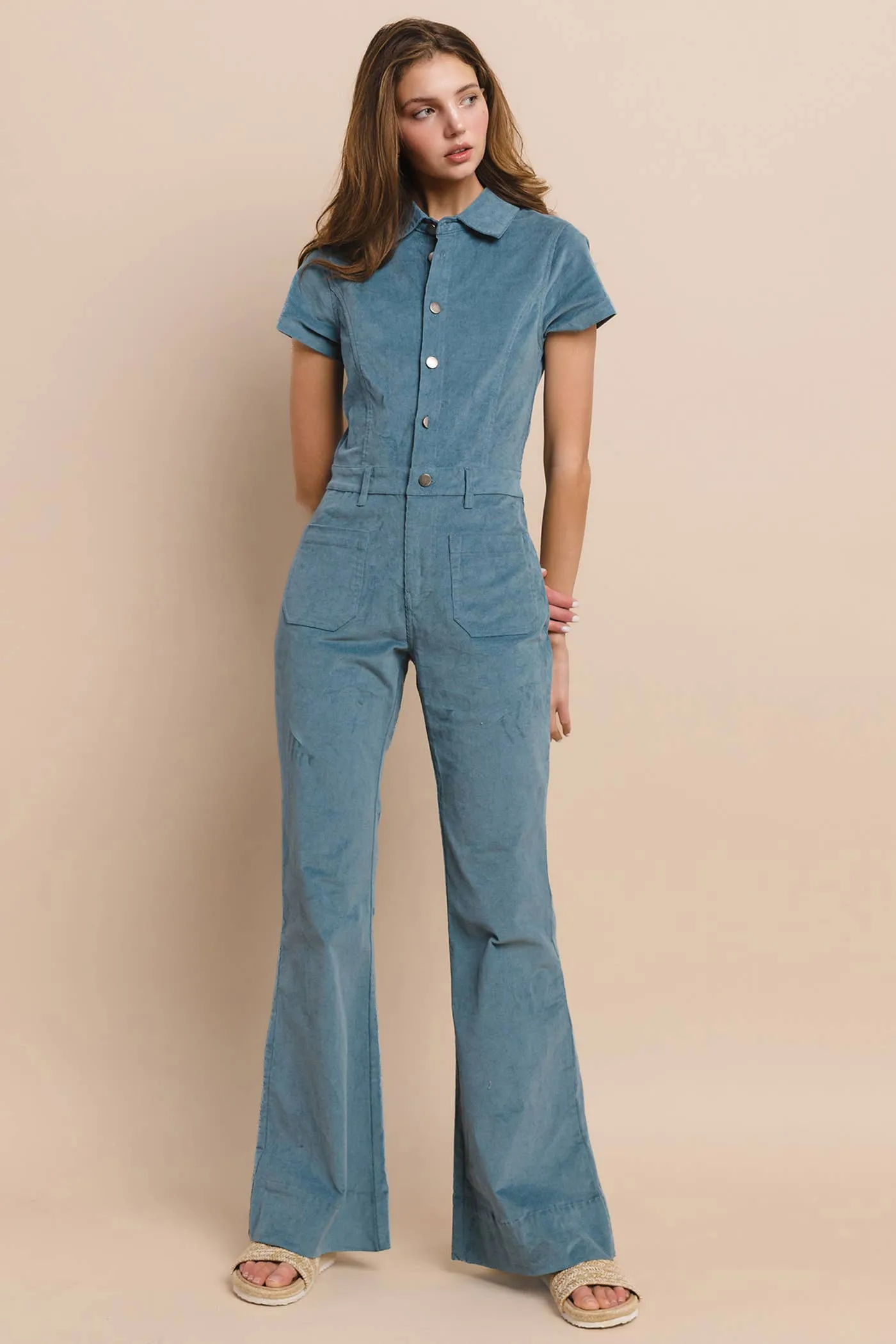 Corduroy Jumpsuit - Boho Style