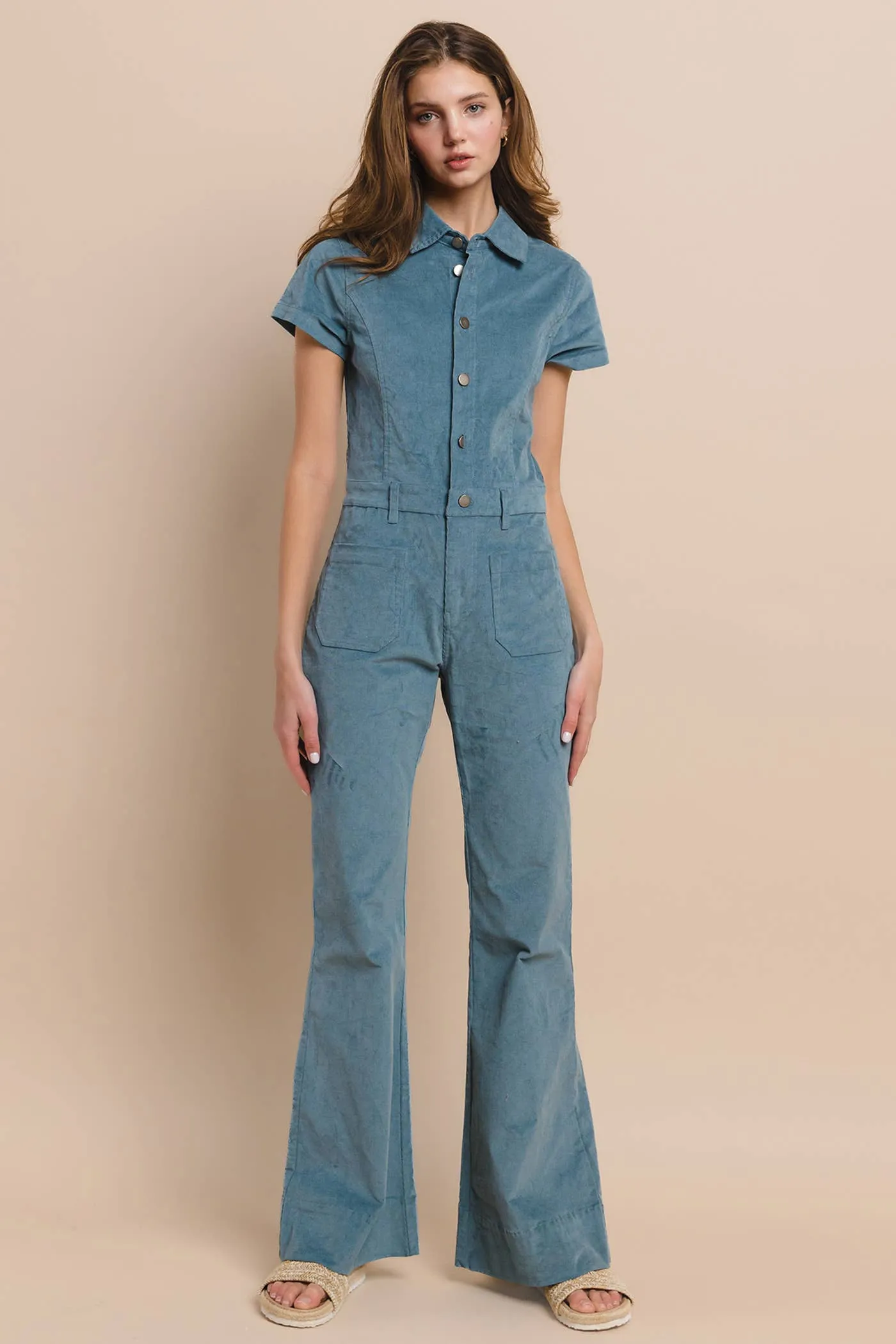 Corduroy Jumpsuit - Boho Style