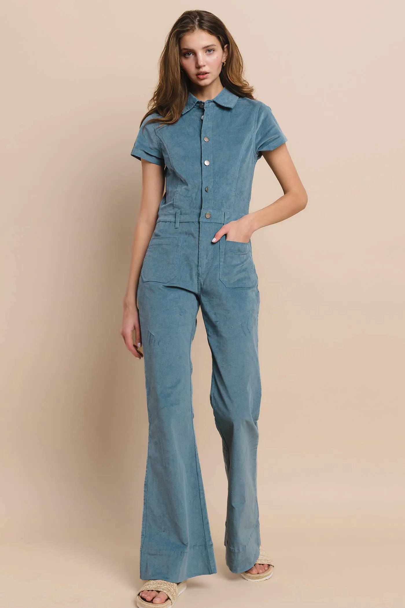 Corduroy Jumpsuit - Boho Style