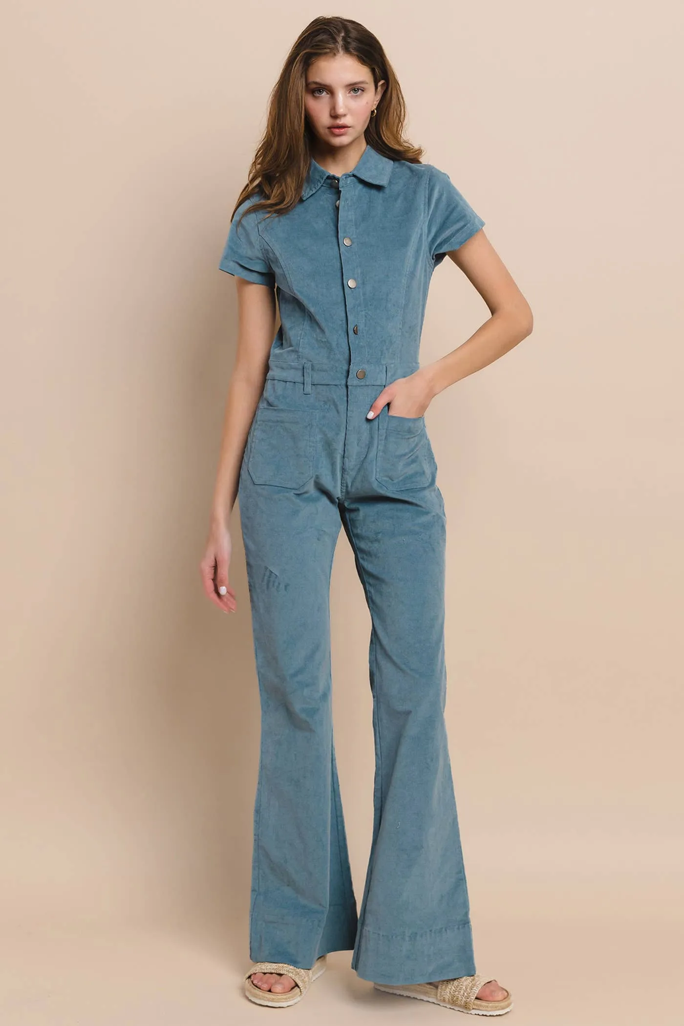 Corduroy Jumpsuit - Boho Style