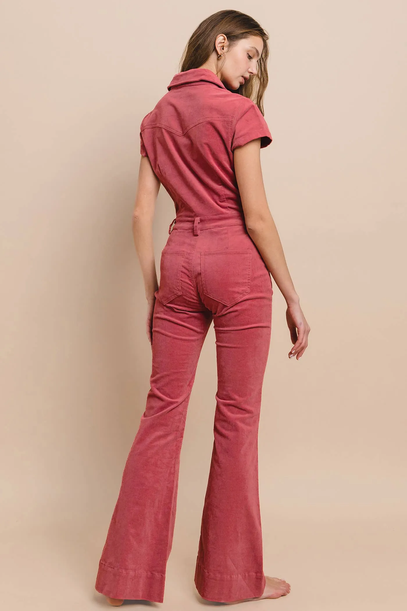 Corduroy Jumpsuit - Boho Style