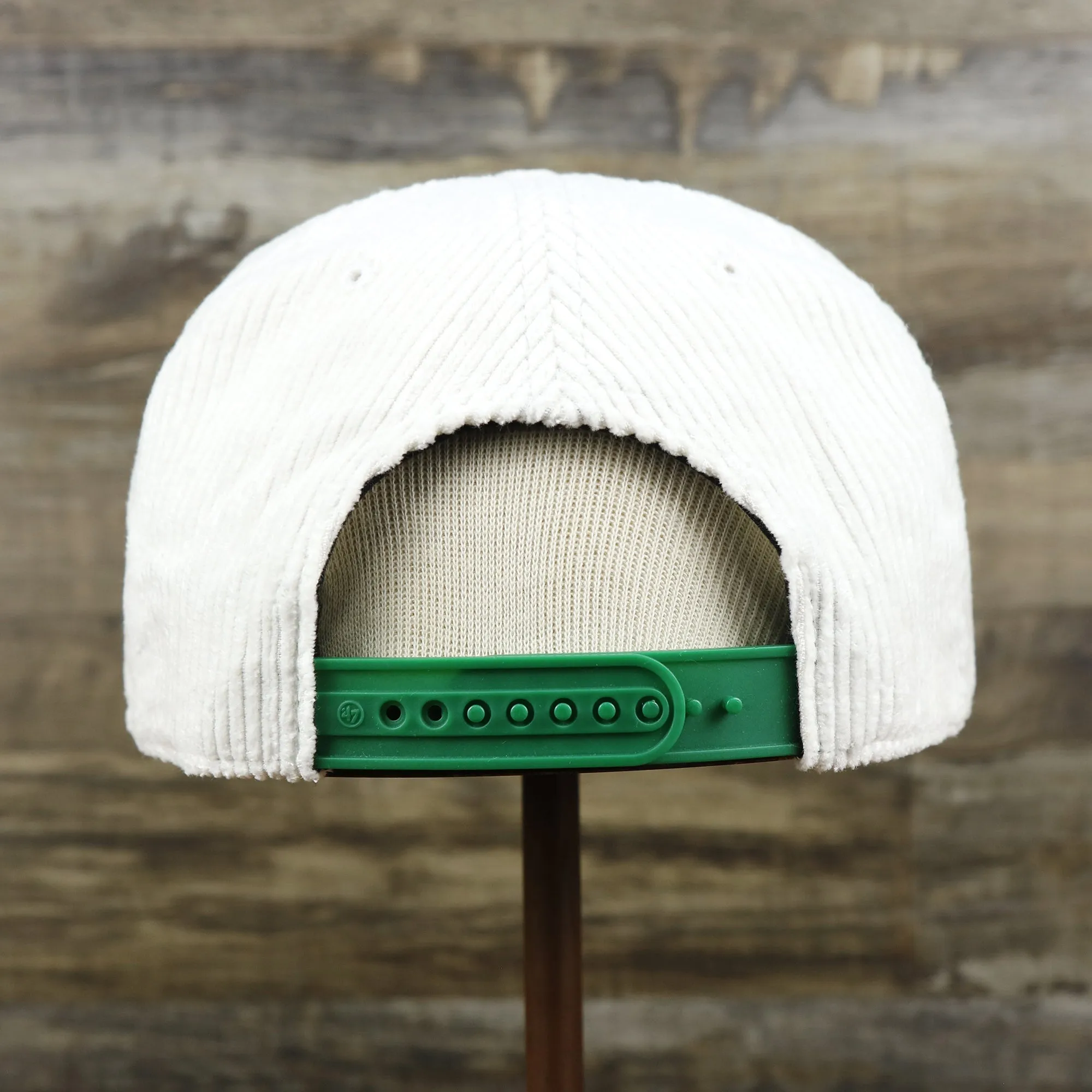 Corduroy Philadelphia Eagles Snapback Hat | White Corduroy Snap Cap