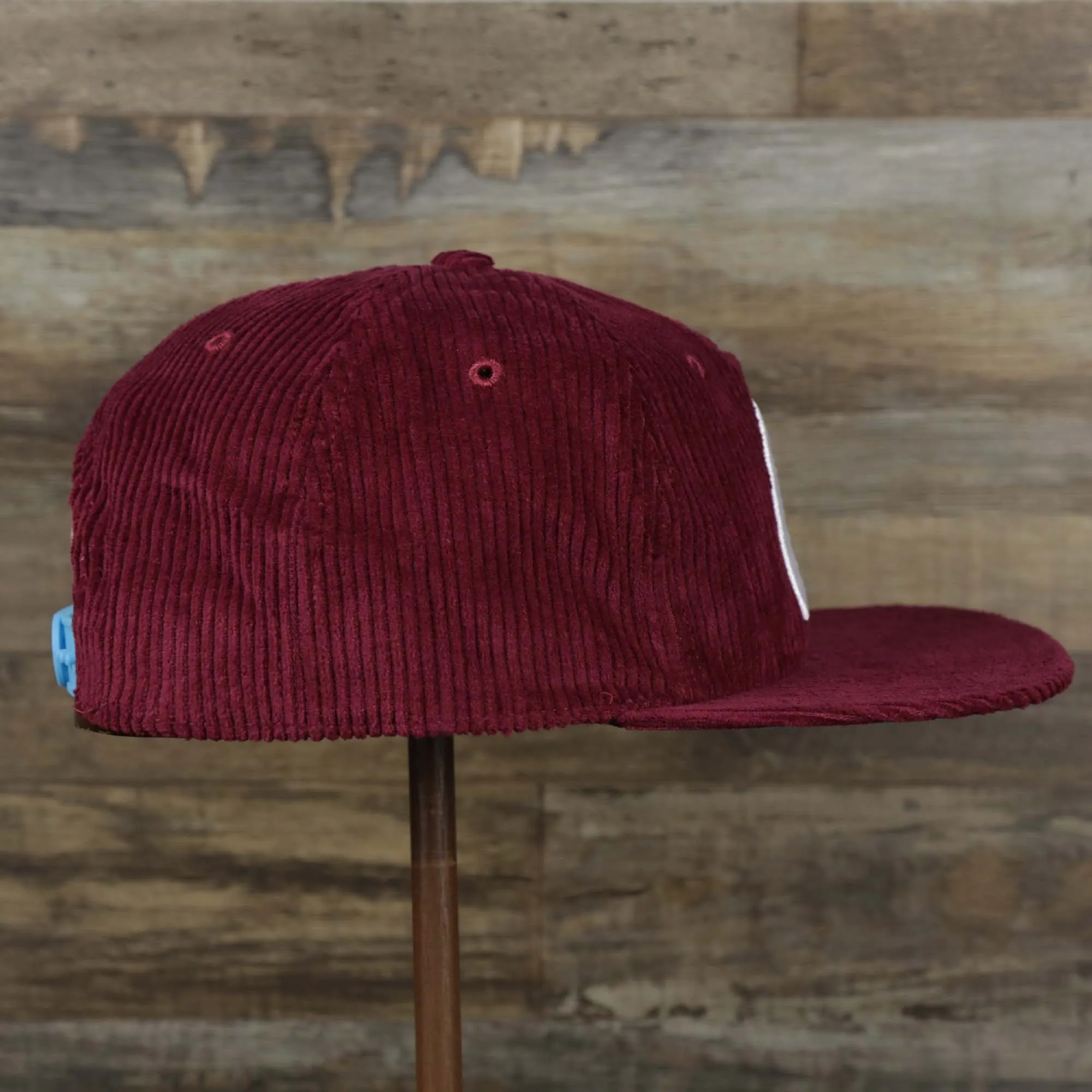 Corduroy Philadelphia Phillies Cooperstown Snapback - 47 Brand Dark Maroon