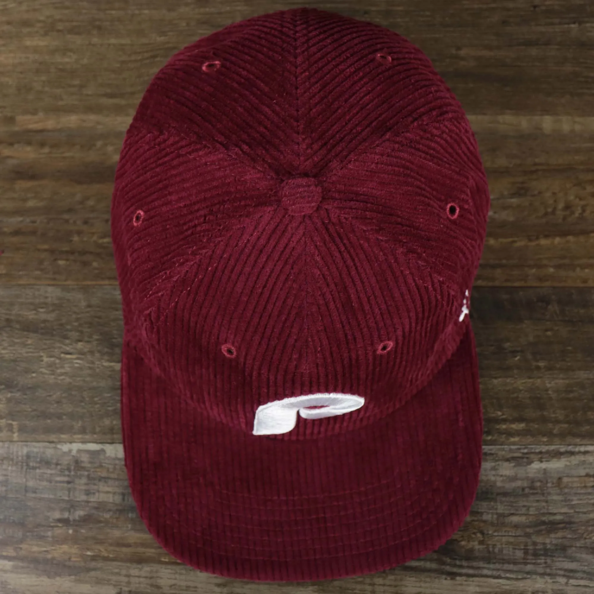 Corduroy Philadelphia Phillies Cooperstown Snapback - 47 Brand Dark Maroon