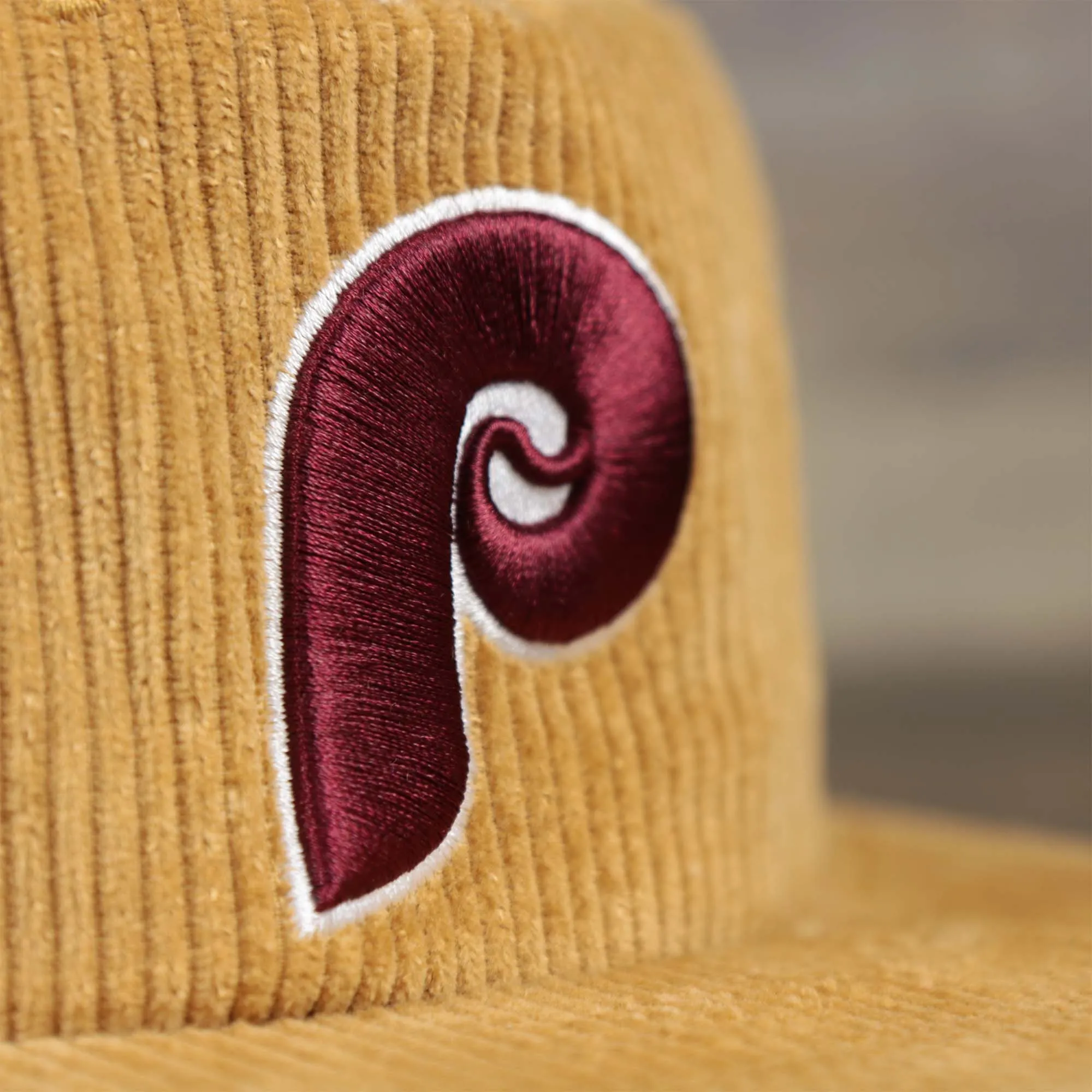 Corduroy Philadelphia Phillies Cooperstown Snapback