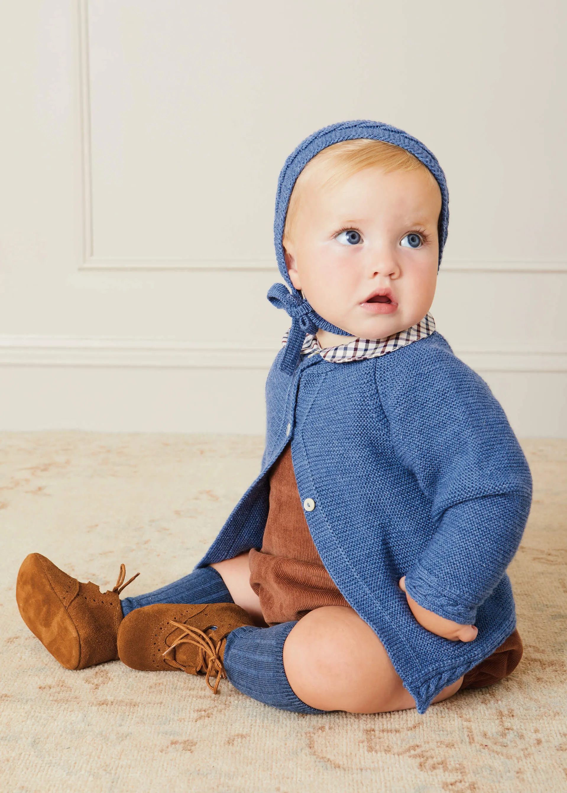 Corduroy Strap Romper Brown 6mths-2yrs