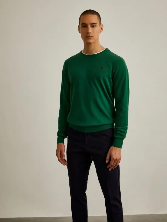 Cotton and cashmere sweater