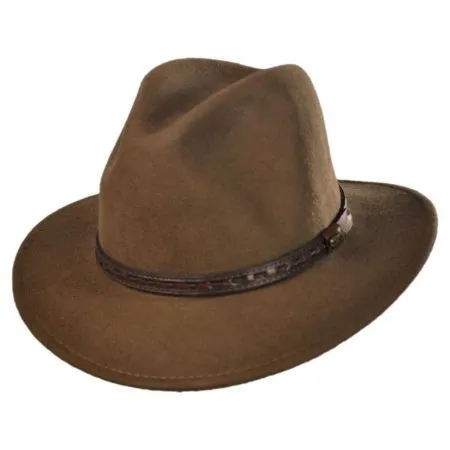 Crushable Wool Felt Safari Hat - 4 Color Options