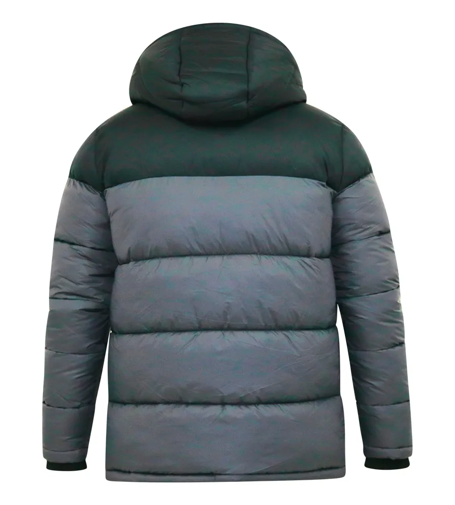 D555 Mens Quilted Puffer Jacket With Full Sherpa Lining (WORRALL)