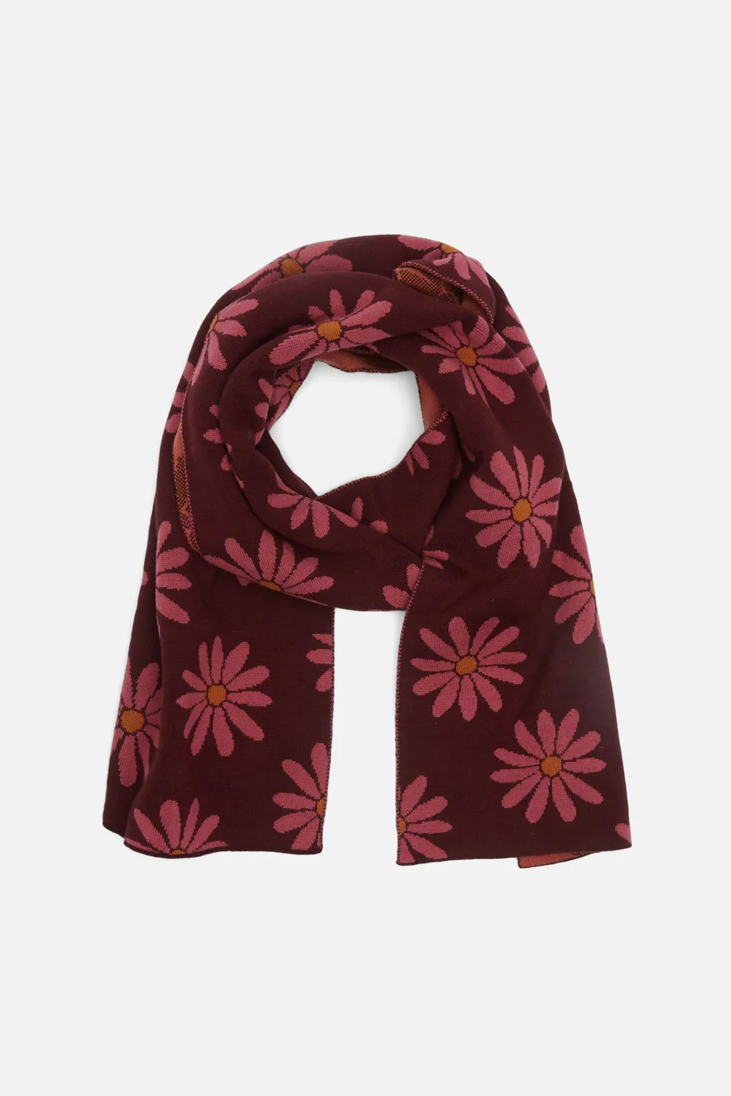 Daisy Knit Scarf - Result: Handmade Daisy Pattern Scarf – Perfect Winter Accessory, Shop Now