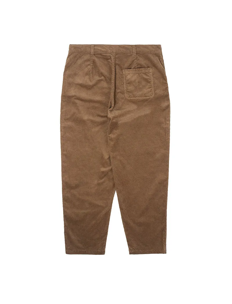 Dark Camel Corduroy Trousers for Women - Sunspel