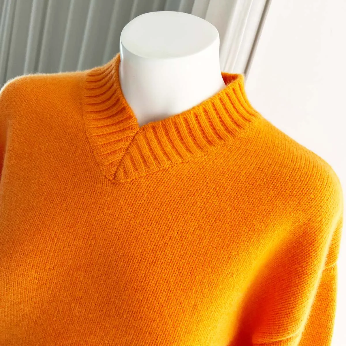 Demi Cashmere Sweater - Carrot