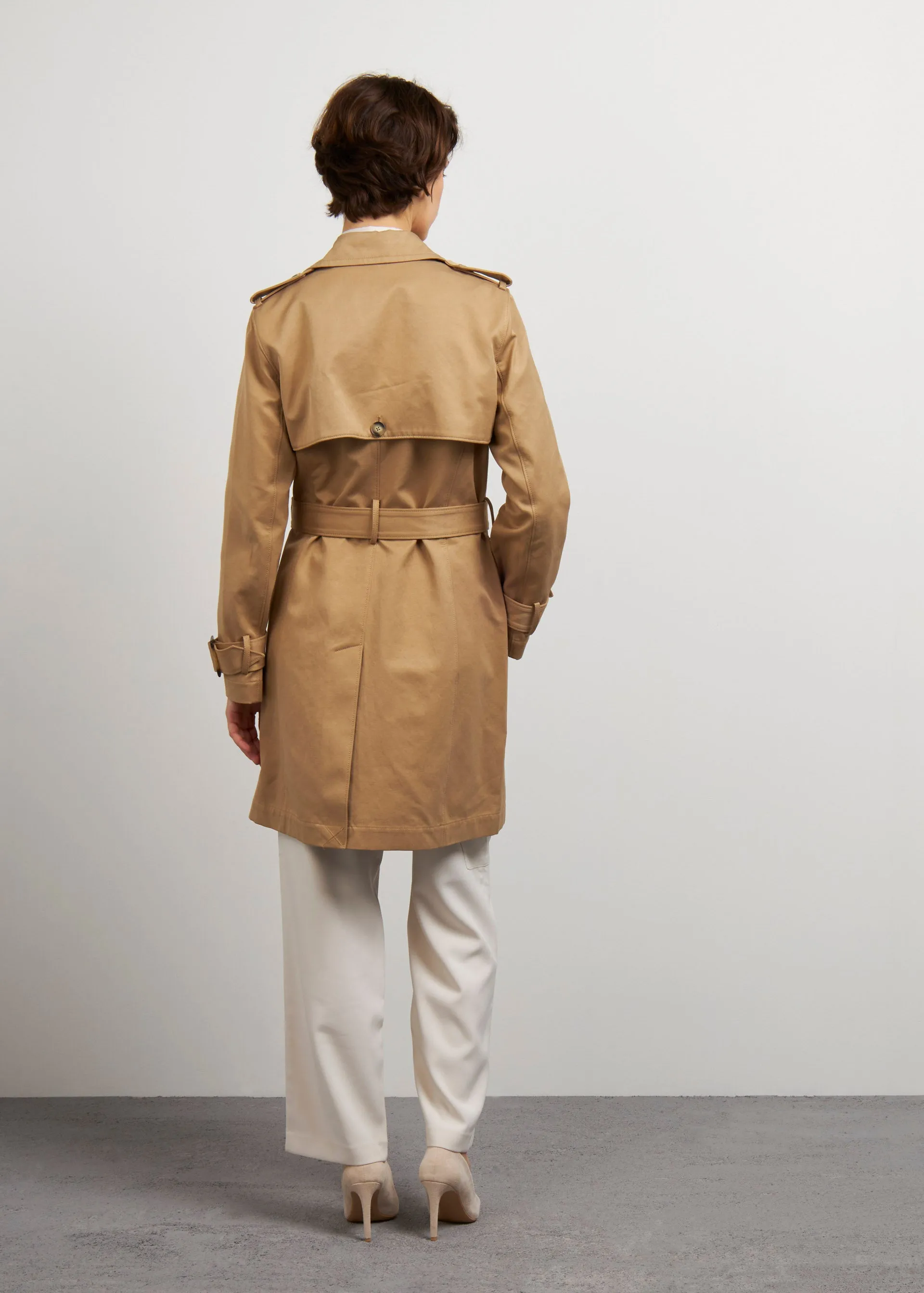 Doppio petto trench coat