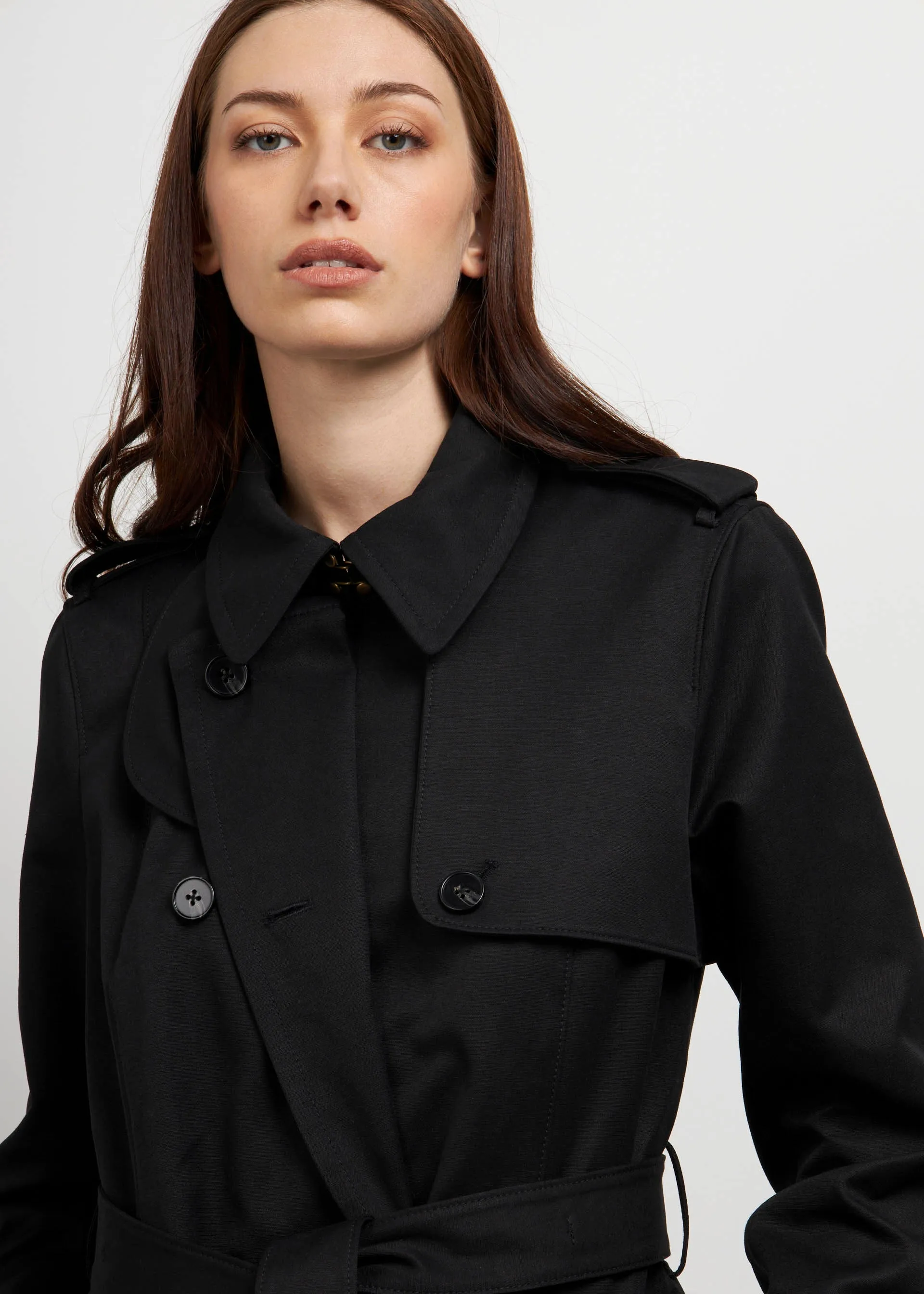 Doppio petto trench coat