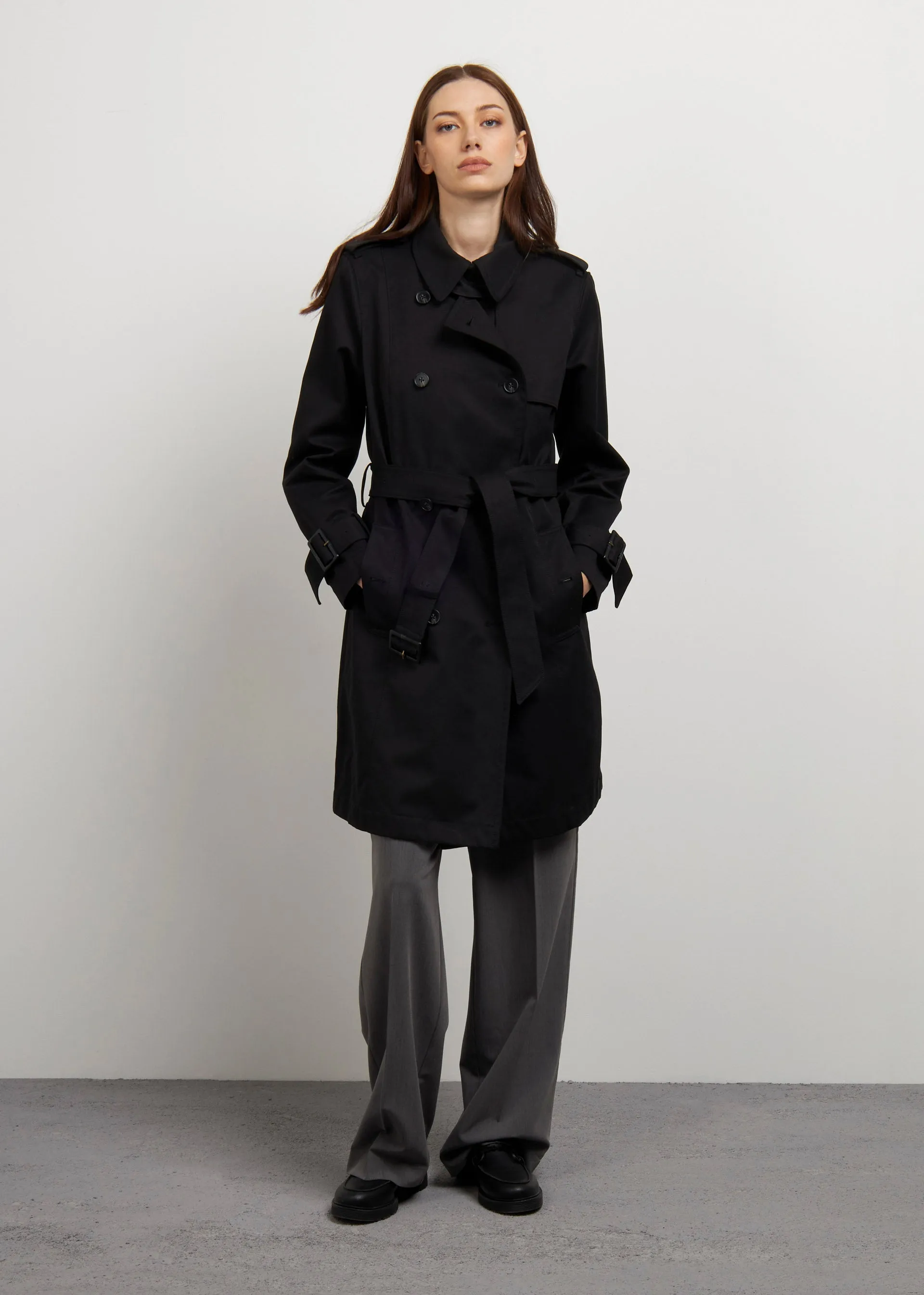 Doppio petto trench coat