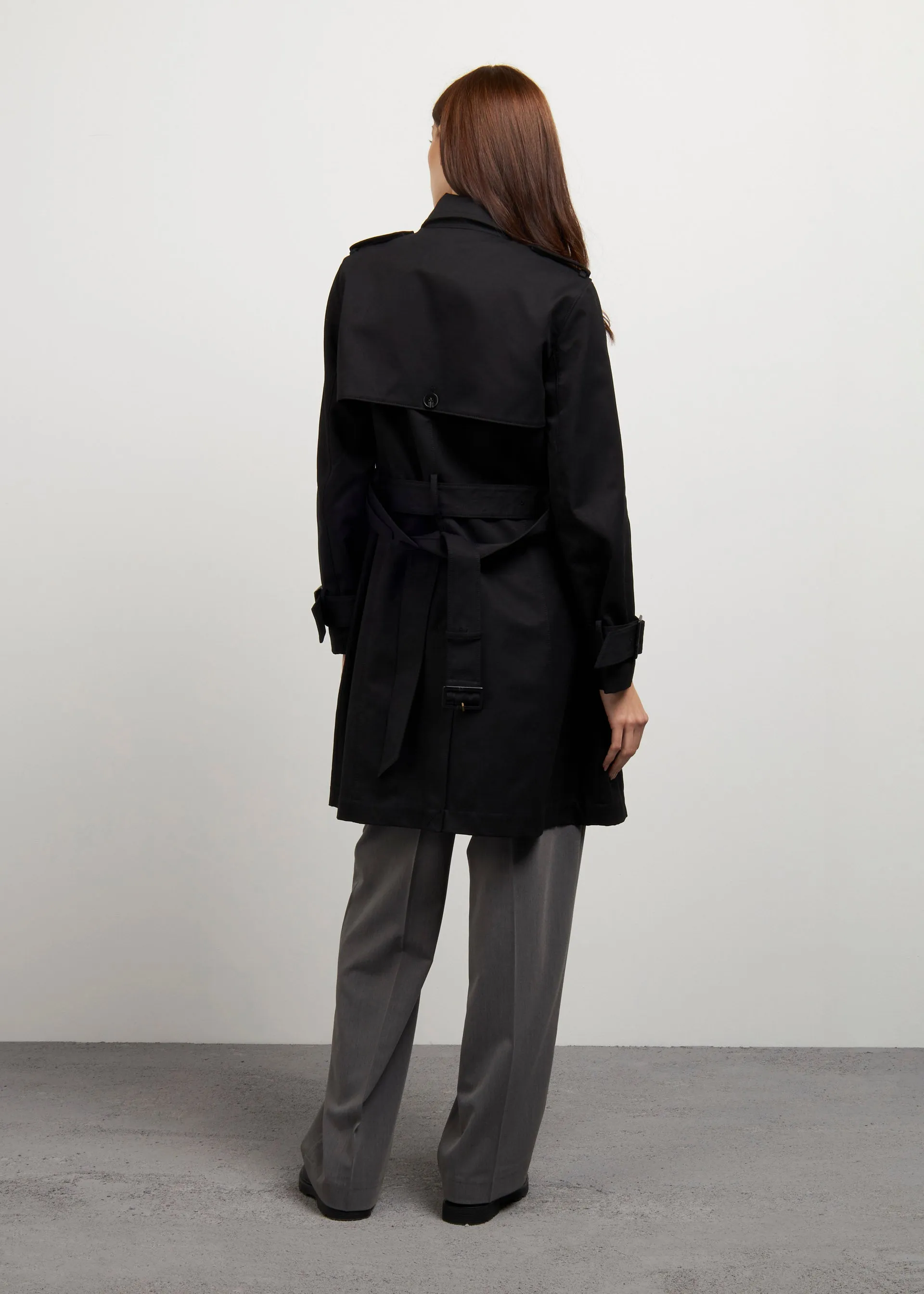 Doppio petto trench coat