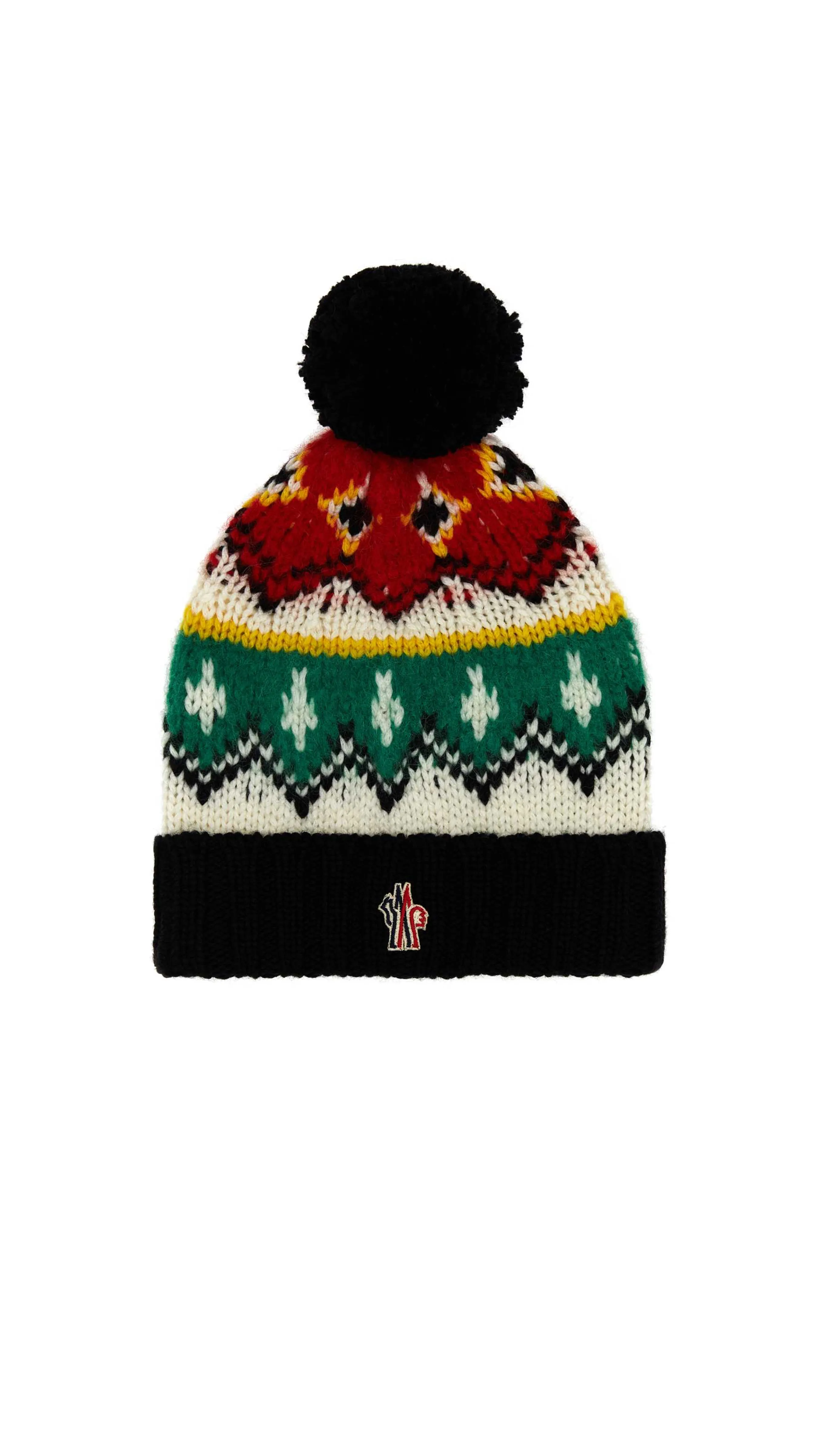 Embroidered Multicolor Beanie Hat