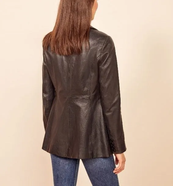 Emma Lambskin Blazer Jacket