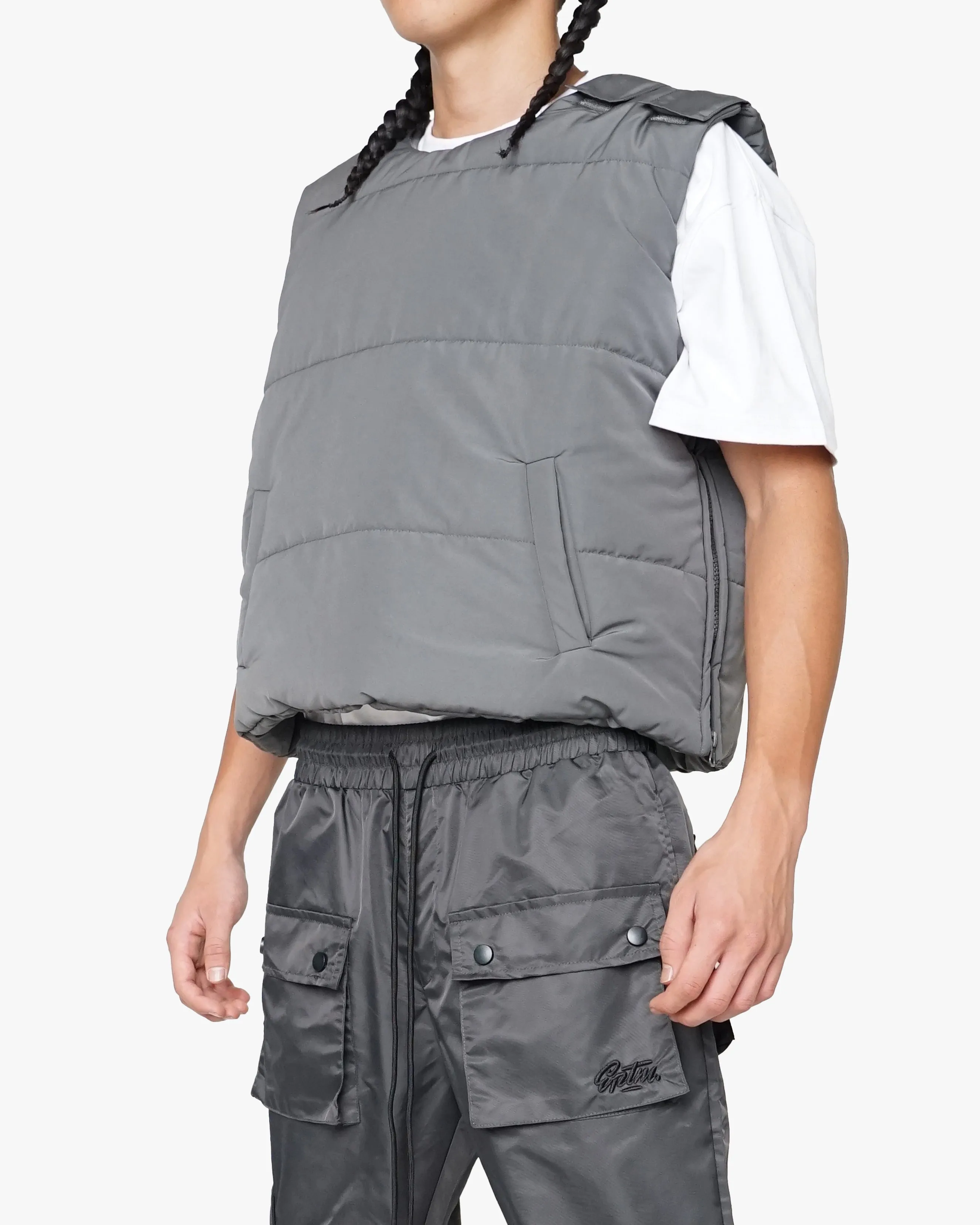 EPTM Gray Tactical Puffer Vest