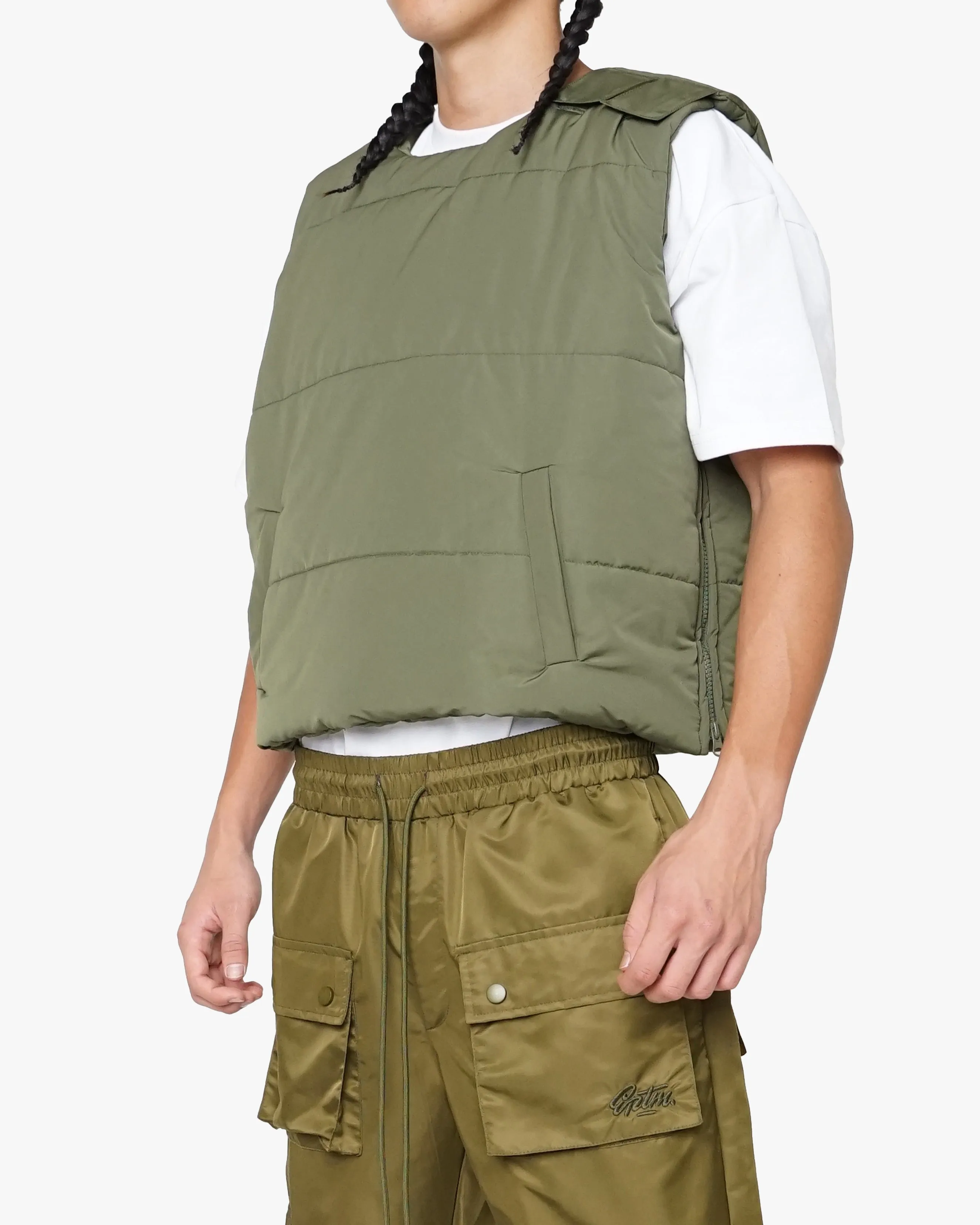 EPTM Tactical Puffer Vest - Olive.