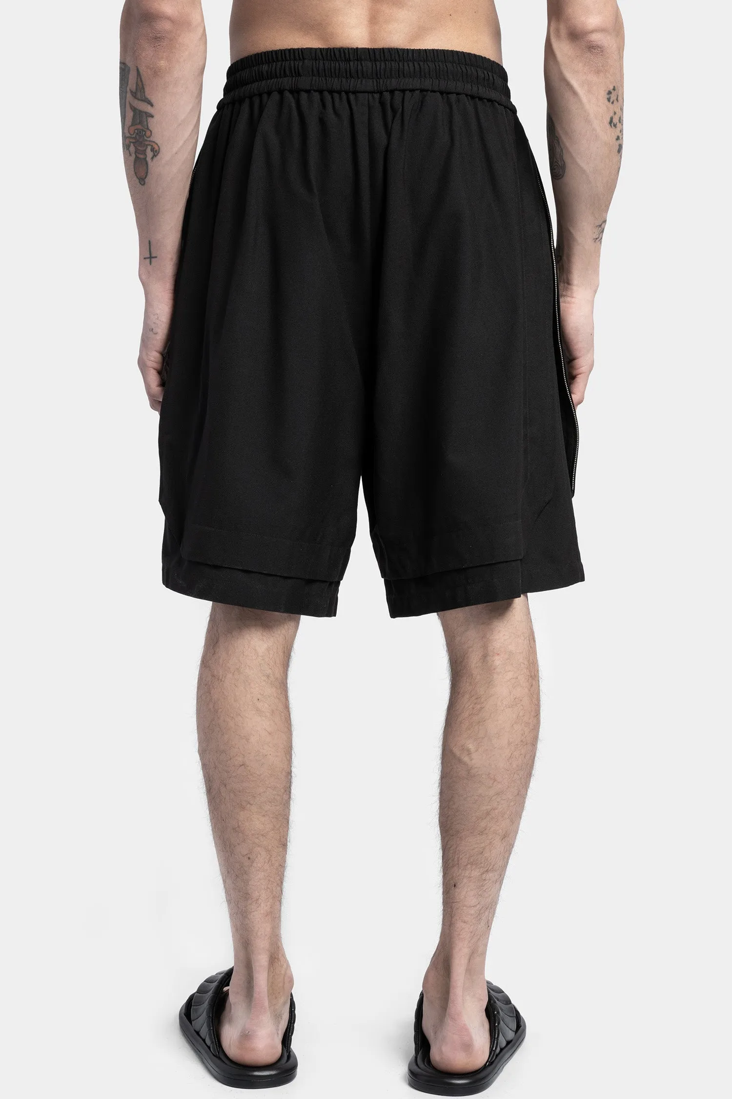 Expandable Leg Shorts - Adjustable Length Shorts for Men - Stretchable Shorts with Expandable Legs - Expandable Waistband Shorts