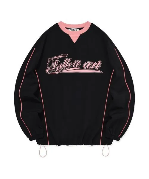 Fallett  |Unisex Nylon Street Style Plain Oversized Sweatshirts